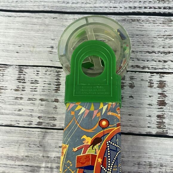 Vintage Steven's Wonder Wheel Kaleidoscope Toy Ferris Wheel Green 1972 - Picture 6 of 10